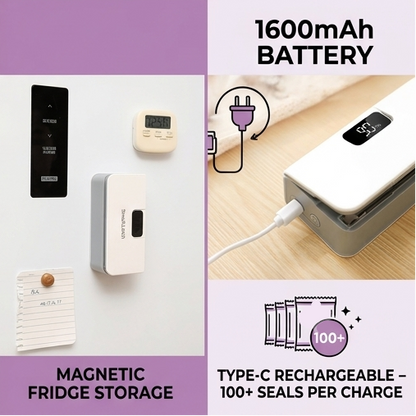 SnackLatch™ - 2-in-1 Smart Heat Sealer