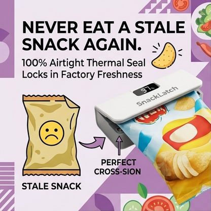 SnackLatch™ - 2-in-1 Smart Heat Sealer