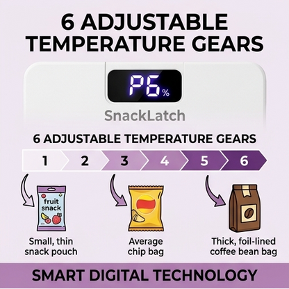 SnackLatch™ - 2-in-1 Smart Heat Sealer